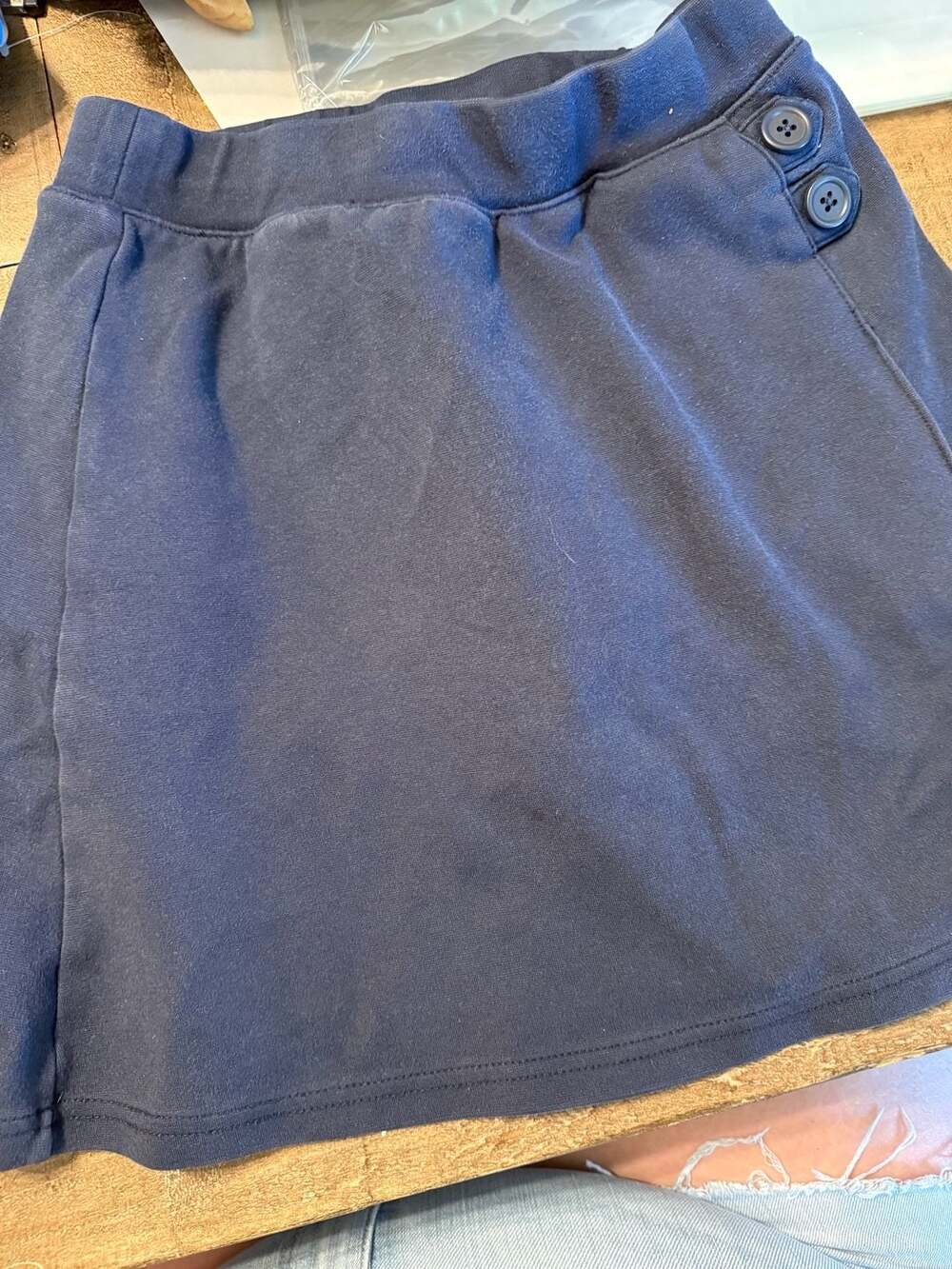 Cat & Jack Navy Blue Knit School Uniform Skort